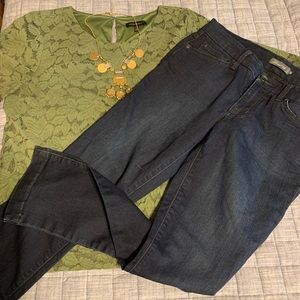 Level 99 Lily Crop Jeans from Anthropologie